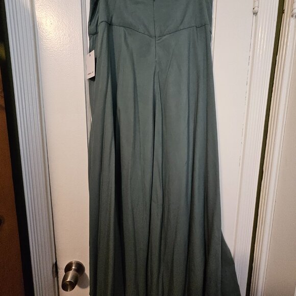 O'Neill Ambrosio Dark Sage Green High-Low Maxi Skirt Size Large - Picture 5 of 9